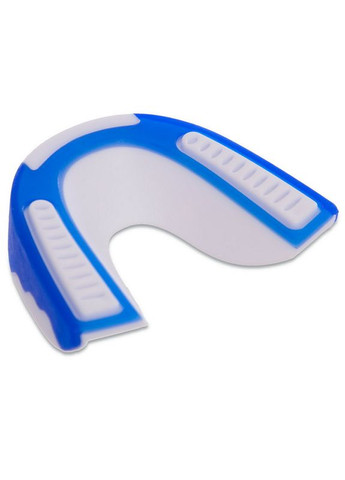 Капа боксерская односторонняя (одночелюстная) двухкомпонентная (термопластик, Сине-белый) Zelart (361435279)