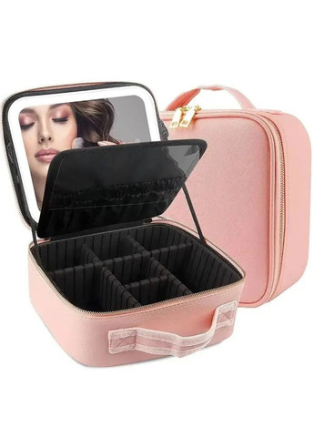 з дзеркалом Boxup LED підсвічування 2 колірні температури Рожевий More Органайзер для косметики (311225738)