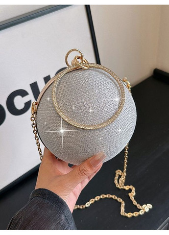 Женская круглая сумка 10640 шар на цепочке No Brand (366871975)