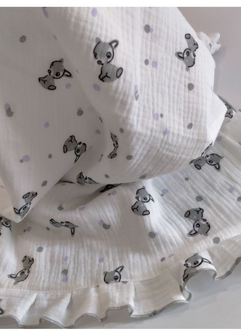 Мусліновий плед з рюшем, розмір 100*100 No Brand (371333969)