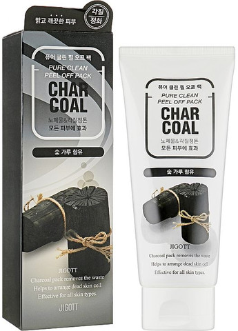 Маска-плівка для глибокого очищення Charcoal Pure Clean Peel Off Pack 180ml (853951-9260) Jigott (368612403)