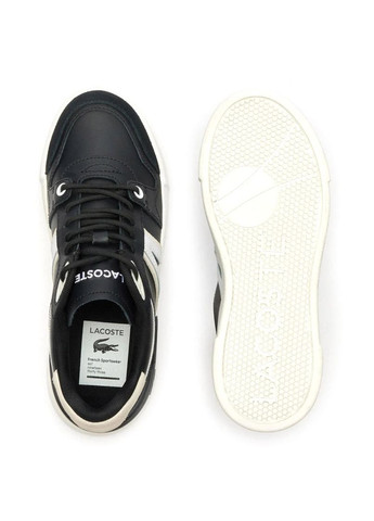 Черные женские кеды 747sfa0055454 черная кожа Lacoste