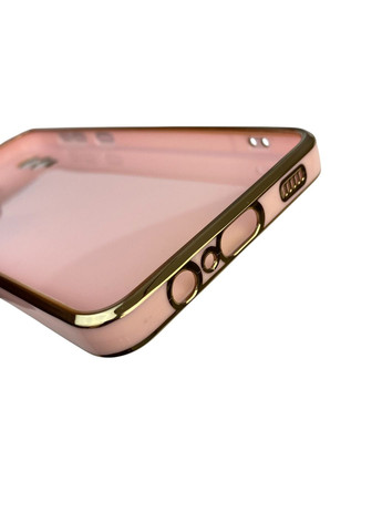 Чехол для Galaxy A02 SM-A022G с кольцом MagSafe с золотой окантовкой на самсунг а02 пудровый gs1 Samsung (366229824)