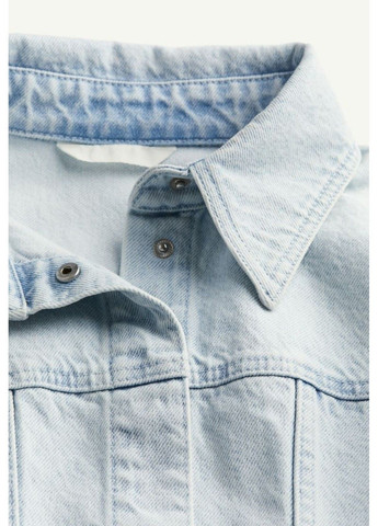 Жіноча джинсова сорочка Н&М (56837) XS Блакитна H&M (288838915)
