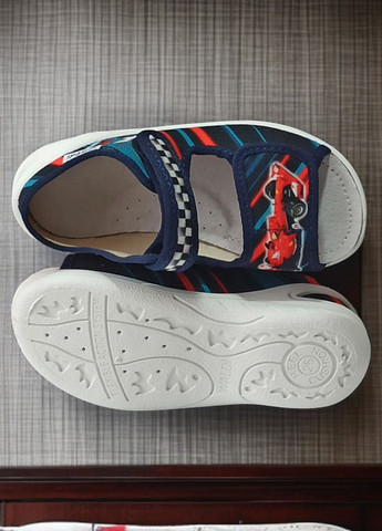 Відкриті ортопедичні тапочки текстильні босоніжки на липучках для хлопчика Waldi (327432037)