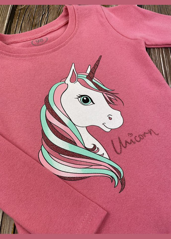 Футболка-лонгслів для дівчинки Фламинго (315441146)