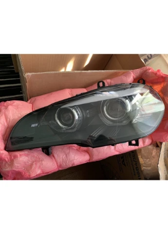 Передні фари BMW (E70) 2007-2013 чорні з 3D-кільцями та функцією AFS (ЦІНА ЗА ПАРУ) Tuning-Tec X5 (398178655)