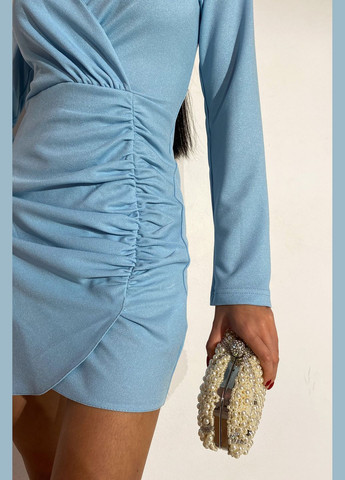 Блакитна святковий, коктейльна, вечірня сукня Liton