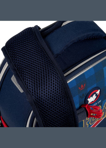 Шкільний рюкзак, каркасний, два відділення, дві бічні кишені, розмір: 35*28*15 см, синій Oxford Yes (266911831)