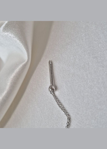 Срібна підвіска Кулон Цвяшок з Білими каменями Срібло 925 проби Родоване п2ф/117 1.40г No Brand (324835516)