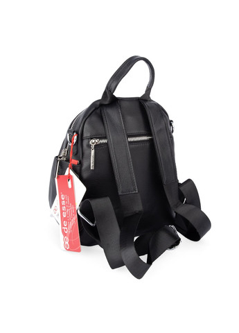 Рюкзак жіночий шкіряний чорний L20633-1 маленький De Esse (326742112)