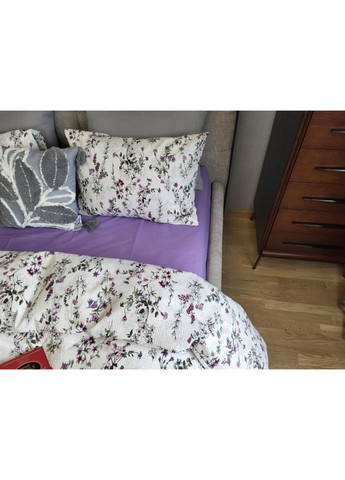 Постільна білизна Мілагро фіолет, ранфорс гофра (жатка) Полуторний розмір, наволочки 70/70 No Brand (364220019)