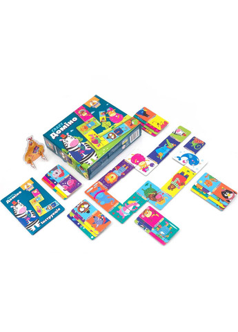 Настольная игра Crazy Koko Домино, укр. язык () Vladi toys VT8055-10 (336329330)