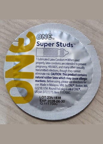 Презервативи Super Studs - З безліччю крапок One (316090355)