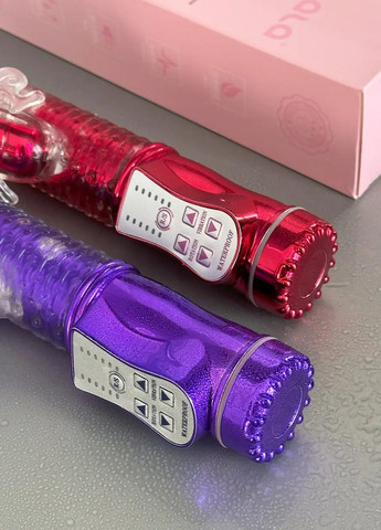 Вибратор двойной Кролик вагинальный для клитора и точки G фиолетовый No Brand (316553383)