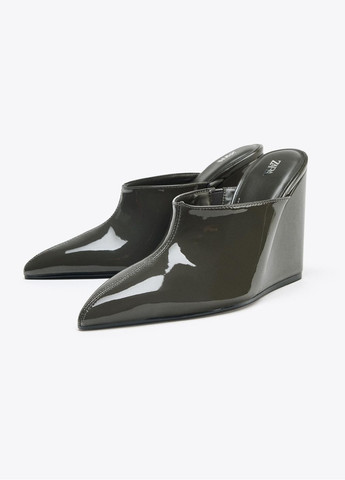 Zara Туфлі темно-сірий з штучна шкіра, іспанія — демісезон (359472732)