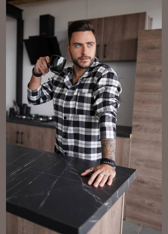 Фланелева піжама в клітинку No Brand (314464532)