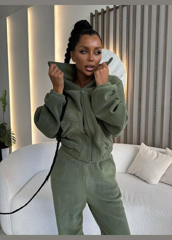 Тёплый спортивный костюм двойка (свитшот+штаны) на двухстороннем флисе, мягенький и приятный к телу костюм 2-ка без капюшона No Brand 050-1 (301907092)