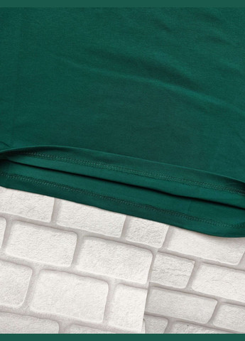 Изумрудная мужская футболка трикотаж сталкер изумрудная рисунок светится в темноте спортивная размер l с коротким рукавом FERO