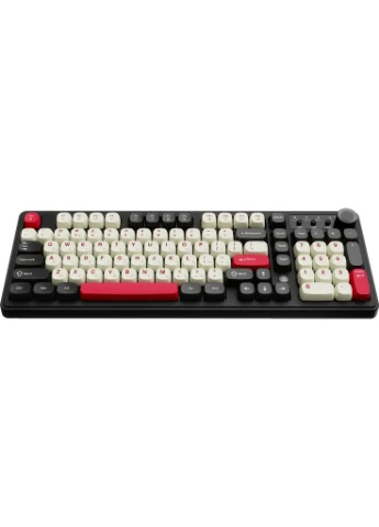Клавіатура AF98 Plus Wireless/Bluetooth/USB UA Black/White/Red (AF98-PLUS-BSR) Ajazz (390753498)