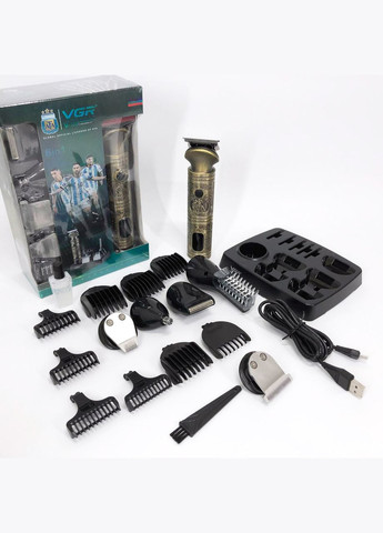 Професійний набір/машинка для стрижки волосся 6 в 1 V-106, бритва триммер для бороди VGR (364665387)