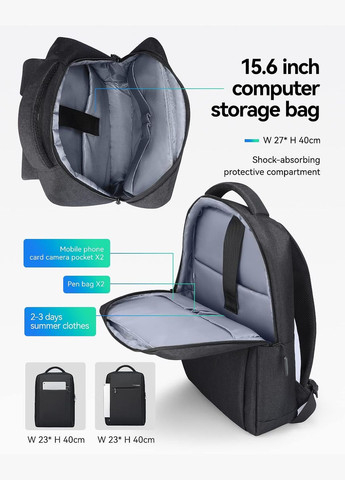 Рюкзак MR2900SJ, 15,6", Черный Mark Ryden (322280669)