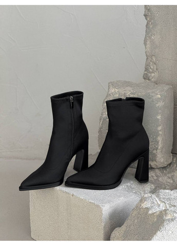 Черные демисезонная стильные женские ботильоны No Brand