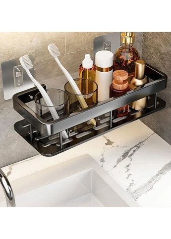 Набор металлических полок для ванной комнаты 2шт Черные (PH051342-2) Xiamen (368833849)