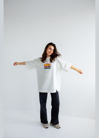 Оверсайз футболка весела маршрутка молочна nadiupishou (337990775)