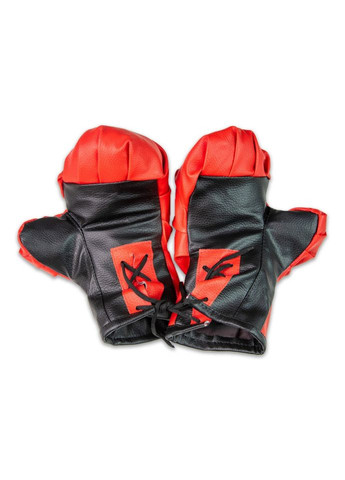 Детские боксерские перчатки NEW 2077 красно-чёрные красно-чёрные No Brand (326840591)