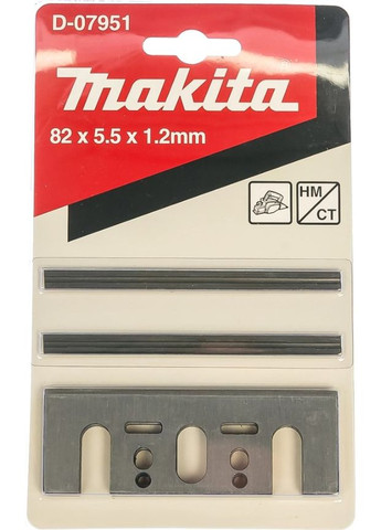 Набор строгальных мини ножей HM/TC D07951 (82 мм, 4 шт) для электрорубанка (30121) Makita (290253373)