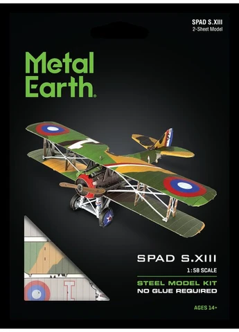 Металевий 3D конструктор "Французький винищувач SPAD S.XIII", ME1024 Metal Earth (393102967)