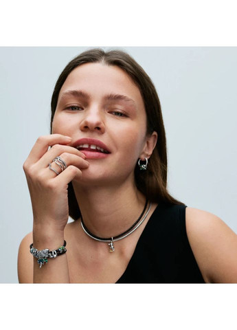 Браслет Пандора двойной кожаный 593338C01 Kabluchka (355344705)