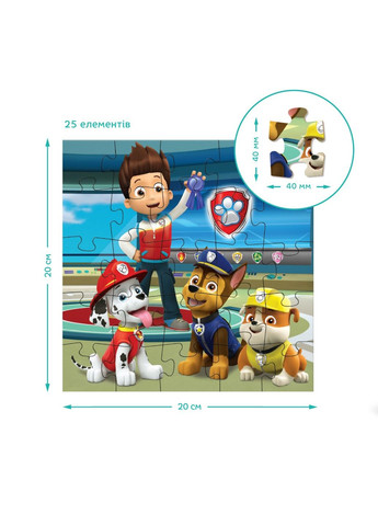 Пазл 3в1 Paw Patrol Готовые к работе Dodo (327092658)