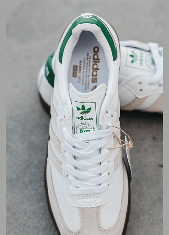 Білі Осінні кросівки чоловічі і жіночі adidas samba white x kith | адідас самба білі No Brand