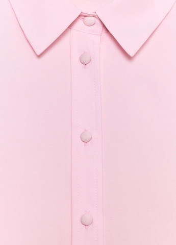 Светло-розовая повседневный рубашка однотонная Zara