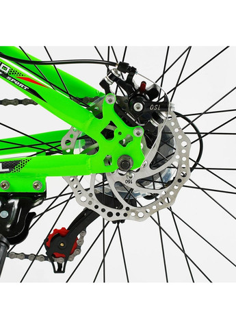 Велосипед спортивний, "GLOBAL", 21 швидкість, сталева рама, перемикачі Saiguan Corso (288046575)