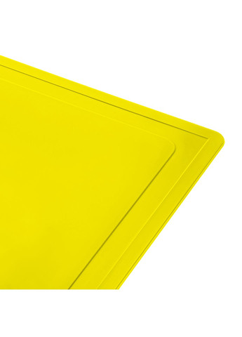 Дошка обробна пластикова для нарізки м'яса, риби, овочів та фруктів 28х18.5 см Жовтий Kitchette (301023055)