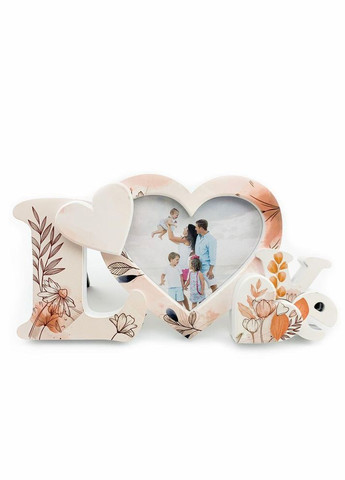 Настольная рамка для фотографий Love с цветами хрр0005а Тур-Колекшн (355466241)