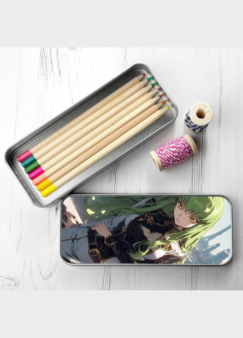 Органайзер для канцелярського приладдя металевий, кейс для дрібниць Код Гіасс #002 7*18 см Silver No Brand (309153223)