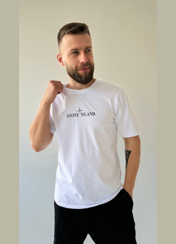 Белая легкая футболка с лого с коротким рукавом Vakko