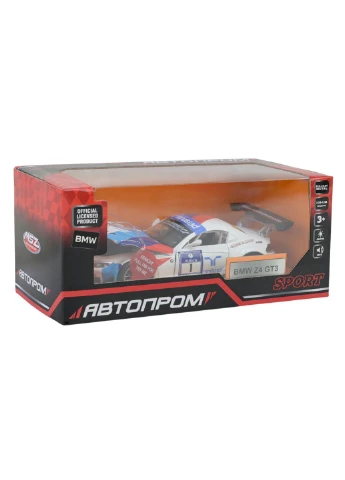 Металлическая модель машины Autoprom 1:32 с подсветкой и звуком, двери открываются, 18x9x8 см - No Brand 68349C (374652072)