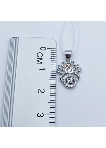 Кулон срібний з кубічним цирконієм "Павук" 1,07 г No Brand (369737794)