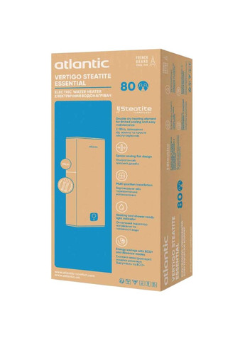 Бойлер Vertigo Steatite Essential 80 MP-065 2F 220G (1500W) Atlantic (364872204)