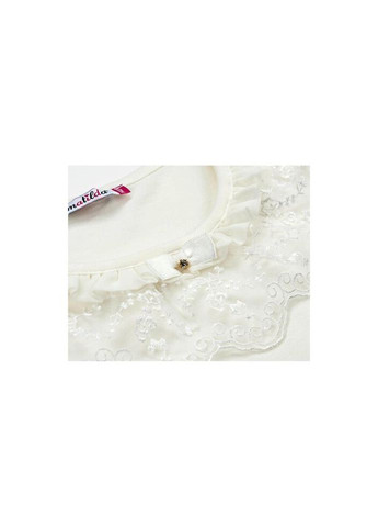 Кофта с кружевной оборкой (4802-140G-cream) Matilda (301147189)