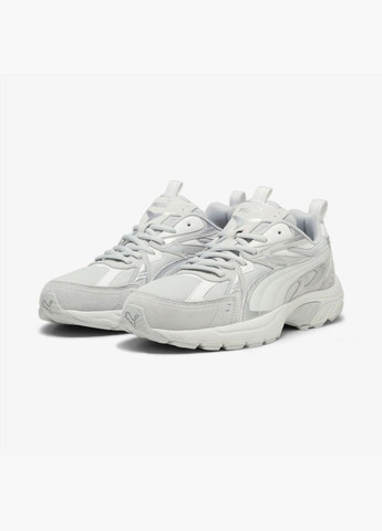 Серые всесезонные кроссовки milenio tech suede grey 393489-02 Puma