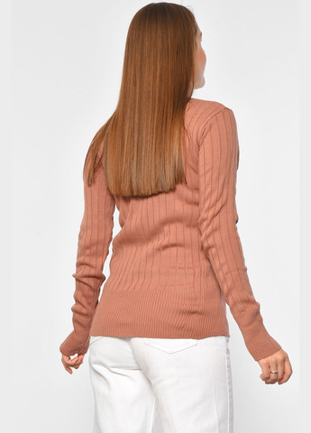 Гольф жіночий однотонний теракотового кольору Let's Shop (301763990)