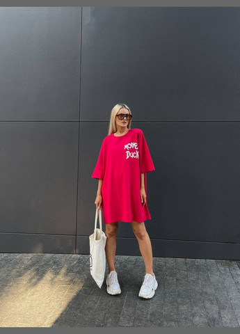 Жіноча футболка-сукня з принтом No Brand - (325833833)