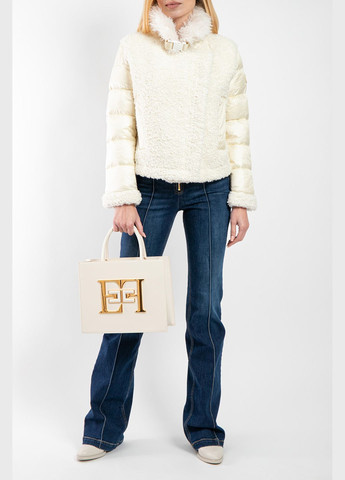 Молочная зимняя куртка Moncler