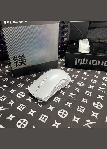 Ігрова комп'ютерна бездротова мишка M259 (90g) (Магній) Біла Ajazz (327416788)